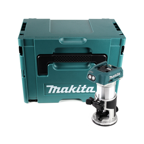 Fresadora multifuncional a batería Makita DRT 50 ZJ 18 V sin escobillas + inserto + Makpac