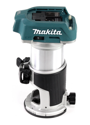 Fresadora multifuncional a batería Makita DRT 50 ZJ 18 V sin escobillas + inserto + Makpac