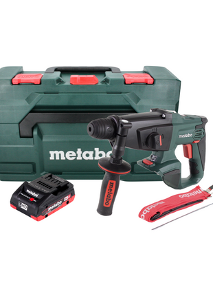 Martillo combinado a batería Metabo KHA 18 LTX 18V 2.2J SDS Plus + 1x batería 4.0 Ah + metaBOX - sin cargador