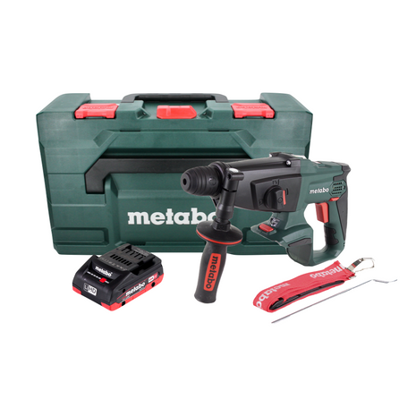 Martillo combinado a batería Metabo KHA 18 LTX 18V 2.2J SDS Plus + 1x batería 4.0 Ah + metaBOX - sin cargador