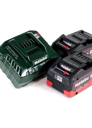 Metabo KHA 18 LTX Perforateur sans fil 2,2J 18 V SDS Plus + 2x Batteries 5,5 Ah + Chargeur + Coffret metaBOX