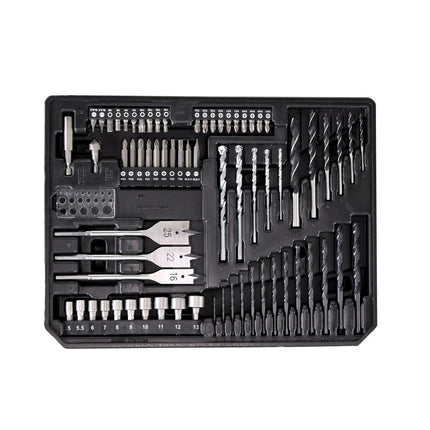 Makita DDF 484 SFX4 Clé à choc sans fil 18V 54Nm Brushless + 1x batterie 3,0Ah + chargeur + 70tlg. Jeu de forets à embouts + Coffret