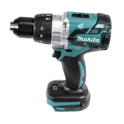 Perceuse à percussion sans fil Makita DHP 481 SMX4 18 V 115 Nm + 1x batterie 4,0 Ah + chargeur + 70 pièces. Coffret forets + coffret