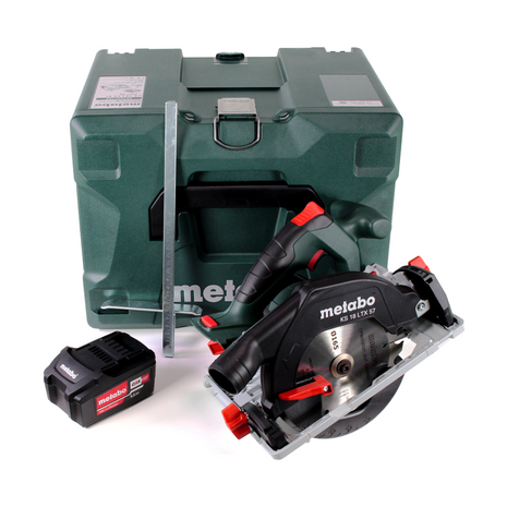 Metabo KS 18 LTX 57 Scie circulaire portative sans fil 18V 165x20mm + 1x batterie 5,2Ah + MetaLoc - sans chargeur