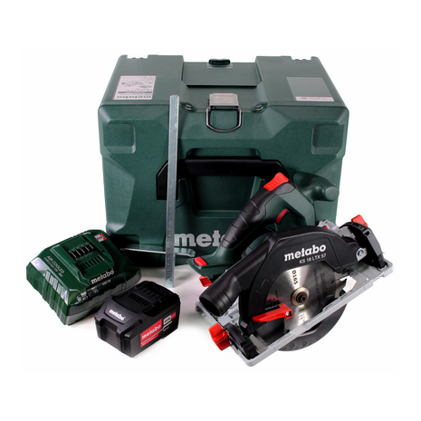 Metabo KS 18 LTX 57 Scie circulaire portative sans fil 18V 165x20mm + 1x batterie 5,2 Ah + chargeur + MetaLoc