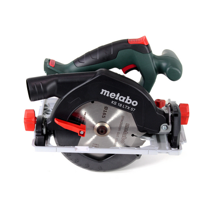 Metabo KS 18 LTX 57 Scie circulaire portative sans fil 18V 165x20mm + 1x batterie 5,2 Ah + chargeur + MetaLoc