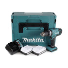 Makita HP 457 DWEJ perceuse à percussion sans fil 18V 42Nm série G + 2x batteries 1,5Ah + chargeur + insert + Makpac