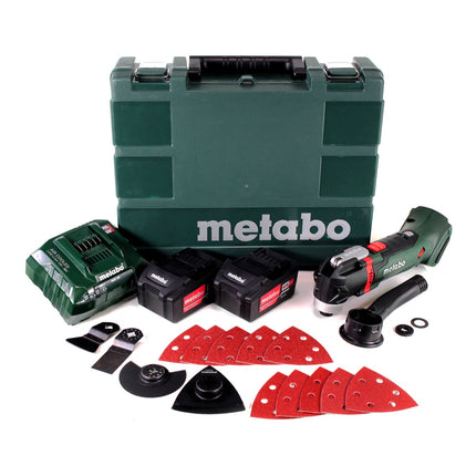 Metabo MT 18 LTX Outil multifonctions sans fil 18V (613021510) + 2x Batteries 5,2Ah + Chargeur + Coffret de transport