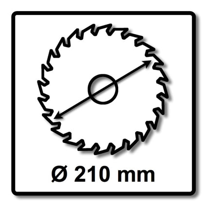 Festool 3x Panther Lame de scie circulaire PW16 Bois 210 x 2,6 x 30 mm 210 mm 16 dents ( 3x 493196 ) TS