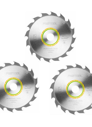 Festool 3x Piła tarczowa Panther PW16 drewno 210 x 2,6 x 30 mm 210 mm 16 zębów ( 3x 493196 ) TS
