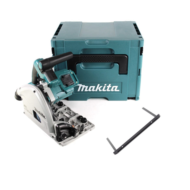 Makita DSP 600 ZJ Scie plongeante sans fil 36V (2x 18V) Brushless + guide parallèle ( 165447-6 ) + Makpac - sans batterie, sans chargeur