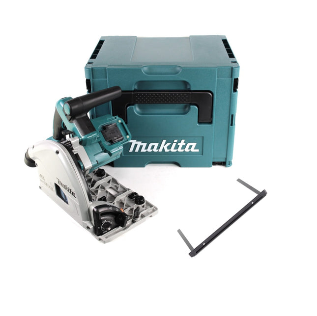 Makita DSP 600 ZJ Scie plongeante sans fil 36V (2x 18V) Brushless + guide parallèle ( 165447-6 ) + Makpac - sans batterie, sans chargeur