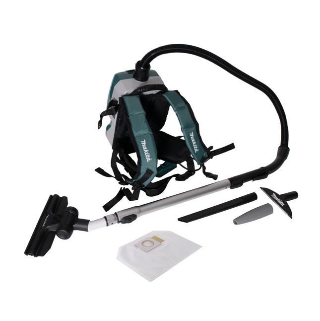 Makita DVC 261 ZX15 Aspirateur dorsal à batterie 36V (2x 18V) 2L sans balais + 10x sac filtrant - sans batterie, sans chargeur