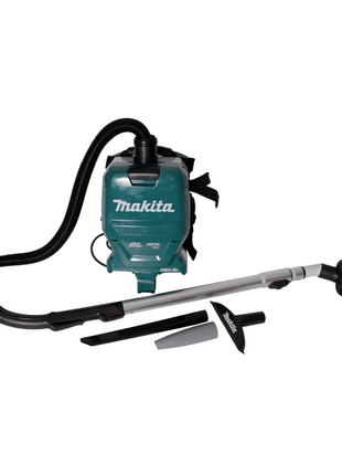 Aspirador de mochila a batería Makita DVC 261 TX15 36V (2x 18V) 2L sin escobillas + 2x batería 5.0Ah - sin cargador