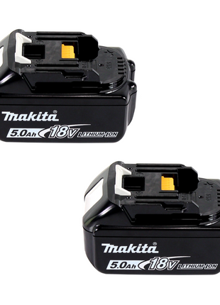 Makita DVC 261 RTX15 aspirador de mochila a batería 36V (2x 18V) 2L sin escobillas + 2x batería 5.0Ah + cargador