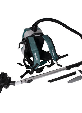 Aspirador de mochila a batería Makita DVC 261 GX15 36V (2x 18V) 2L sin escobillas + 2x batería 6.0Ah - sin cargador