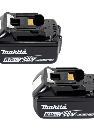 Aspirador de mochila a batería Makita DVC 261 GX15 36V (2x 18V) 2L sin escobillas + 2x batería 6.0Ah - sin cargador