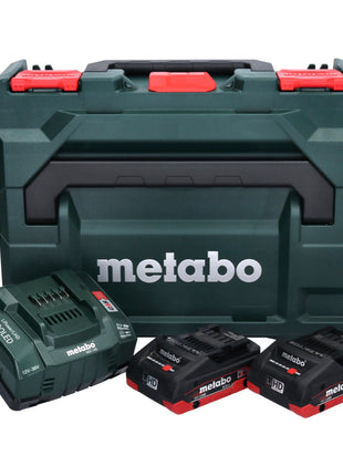 Metabo Basis Set LIHD + 2x Batteries 4,0 Ah + Chargeur + Coffret de transport Metaloc ( 685130000 )