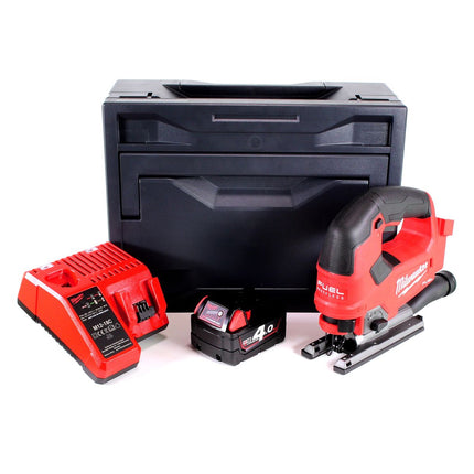 Scie sauteuse à batterie Milwaukee M18 FJS-401M 18V brushless + 1x batterie 4,0Ah + chargeur + M-Box