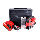 Scie sauteuse à batterie Milwaukee M18 FJS-501M 18V brushless + 1x batterie 5,0Ah + chargeur + 5x lame de scie sauteuse + M-Box