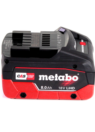 Metabo LiHD 2x Akkupack 18V 8,0Ah ( 625369000 ) + Metabo Ladegerät ASC 145  ( 627378000 ) - Toolbrothers