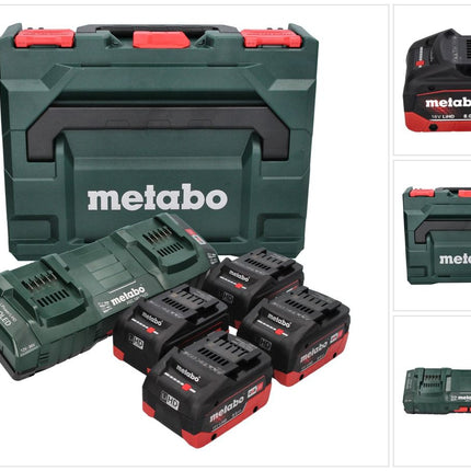Metabo Basis Set LiHD 18 V + 4x Akku 8,0 Ah + Doppelladegerät + metaBOX ( 685135000 ) - Toolbrothers