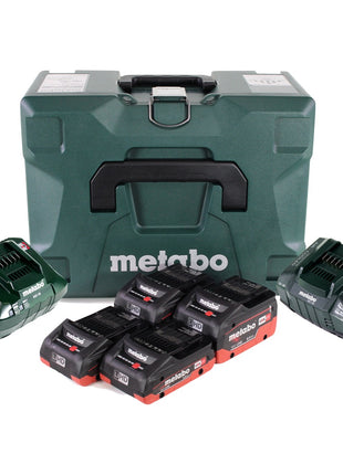 Metabo Basis Set LIHD + 2x Akku 4,0 Ah + 2x Akku 8,0 Ah + 2x Ladegerät + Metaloc