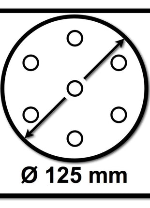 Makita Disque abrasif velcro 125mm K80 pour DBO BO DCW DWE GEX PEX SXE BOS - 50 pcs. (P-43642)