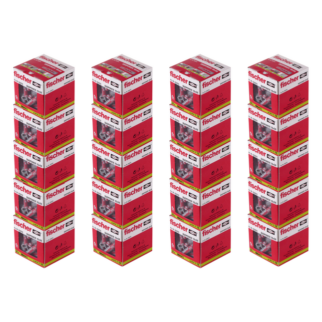 Cheville à expansion Fischer DUOPOWER 10x50mm 1000 pièces (20x 555010)