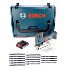 Scie sauteuse sans fil Bosch GST 18 V-LI S 18V + 1x batterie 2,0Ah + 18x lame de scie + L-Boxx - sans chargeur