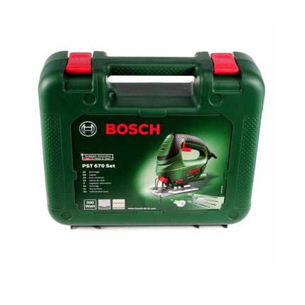 Bosch PST 670 (CT) Scie sauteuse DIY 500 W + 18x lames de scie sauteuse + coffret