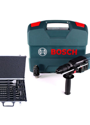 Marteau perforateur Bosch GBH 2-26 F 830W 2,7J SDS-plus + 17 pièces. Coffret de burins + coffret