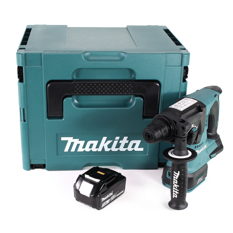 Makita DHR 242 F1J akumulatorowa wiertarko-wkrętarka 18V 2.0J SDS-plus Brushless + 1x akumulator 3.0Ah + Makpac - bez ładowarki