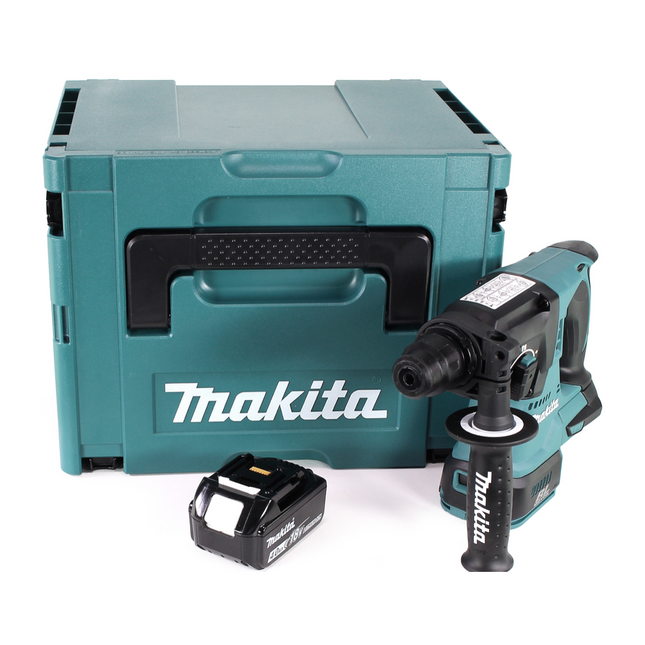 Makita DHR 242 M1J Marteau perforateur sans fil 18V 2,0J SDS-plus Brushless + 1x batterie 4,0Ah + Makpac - sans chargeur