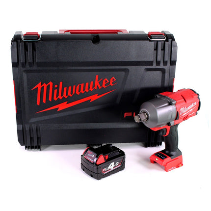 Clé à chocs sans fil Milwaukee M18 ONEFHIWF34 401 3/4" 18V 1627Nm + 1x batterie 4,0Ah + boîtier HD - sans chargeur