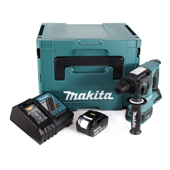 Makita DHR 242 RG1J Marteau perforateur sans fil 18V 2,0J SDS-plus Brushless + 1x batterie 6,0Ah + chargeur + Makpac