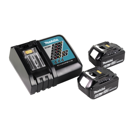 Makita DHR 242 RGJ Marteau perforateur sans fil 18V 2,0J SDS-plus Brushless + 2x batterie 6,0Ah + chargeur + Makpac