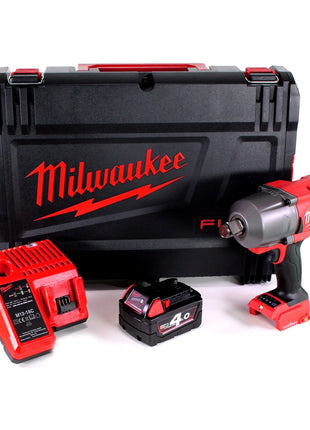 Clé à chocs sans fil Milwaukee M18 ONEFHIWF34 401X 3/4" 18V 1627Nm + 1x batterie 4,0Ah + chargeur + boitier HD