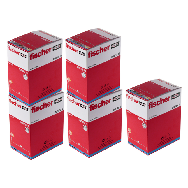 Cheville à cavité Fischer DUOTEC 10 50mm 250 pièces (5x 537258)
