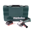 Metabo W 18 LTX 125 Meuleuse d'angle rapide 18V 125mm + 1x batterie 4,0Ah + coffret - sans chargeur