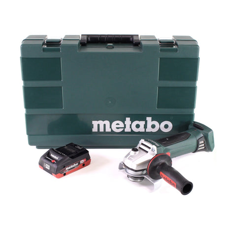 Metabo W 18 LTX 125 Meuleuse d'angle rapide 18V 125mm + 1x batterie 4,0Ah + coffret - sans chargeur