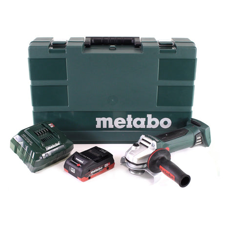 Metabo W 18 LTX 125 Amoladora angular rápida 18V 125mm + 1x batería 4.0Ah + cargador + maletín