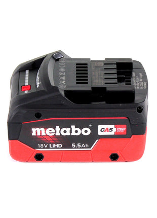 Metabo W 18 LTX 125 Meuleuse d'angle rapide 18V 125mm + 1x batterie 5,5Ah + coffret - sans chargeur