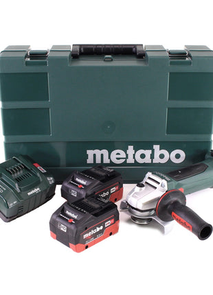 Metabo W 18 LTX 125 Meuleuse d'angle rapide 18V 125mm + 2x batteries 5,5Ah + chargeur + mallette