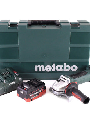 Metabo W 18 LTX 125 Meuleuse d'angle rapide 18V 125mm + 1x batterie 8,0Ah + chargeur + mallette