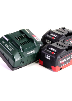 Metabo W 18 LTX 125 Meuleuse d'angle rapide 18V 125mm + 2x batterie 8,0Ah + chargeur + mallette