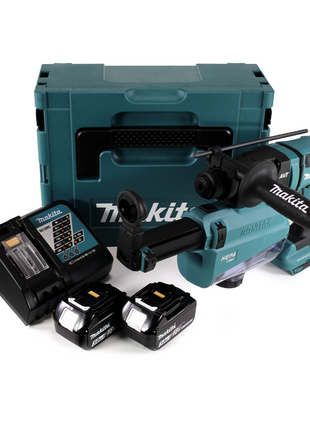 Makita DHR 182 RWFJ marteau perforateur sur batterie 18V 1,7J SDS-plus brushless + 2x batterie 3,0Ah + chargeur + aspiration de poussière + Makpac