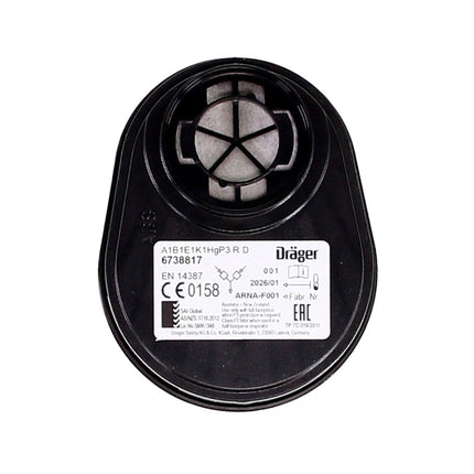 Dräger Set X-plore filtre combiné baïonnette 4 pièces (2x 6738817) pour