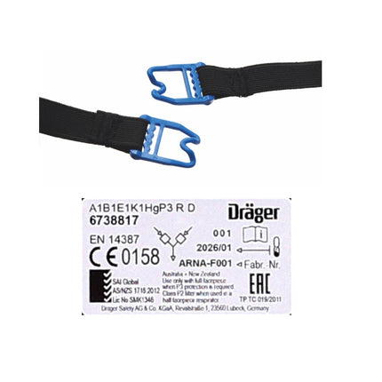 Dräger X-plore 3500 M Demi-masque respiratoire pour filtre à baïonnette de taille M - sans Filtre