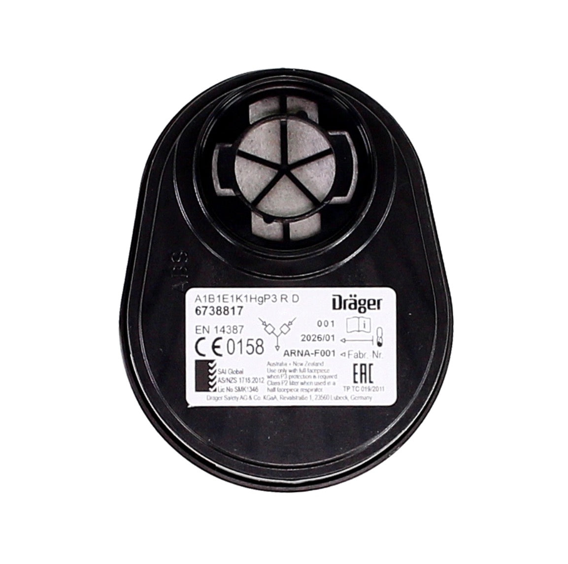 Dräger X-plore 3500 M Demi-masque respiratoire pour filtre à baïonnette de taille M - sans Filtre